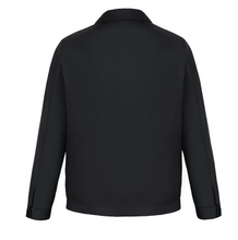 Load image into Gallery viewer, Blouson - Black Plain Weave Wool

