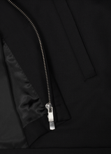 Load image into Gallery viewer, Blouson - Black Plain Weave Wool
